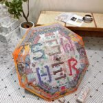 HERMES New Handheld Sunny Umbrella