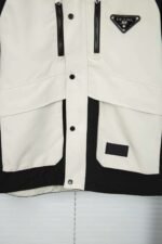 Prada hooded patchwork coat. - Image 8