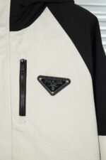 Prada hooded patchwork coat. - Image 5