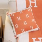 Hermès brocade fox fur blanket high-quality blanket - Image 7