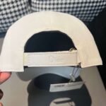 Dior 1:1 original single black white classic cowhide rimmed baseball cap - Image 15