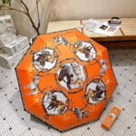 HERMES New 50% off Handheld Sunny Umbrella