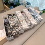 DIOR Automatic Umbrella with Butterfly Pattern, presented in a gift box – a perfect gift choice. - Image 5