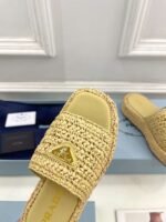 PRADA raffia slippers - Image 6