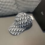 Dior 1:1 original single spliced cowhide brim baseball cap - Image 7