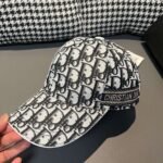 Dior 1:1 original single spliced cowhide brim baseball cap - Image 6