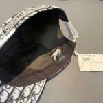 Dior 1:1 original single spliced cowhide brim baseball cap - Image 4
