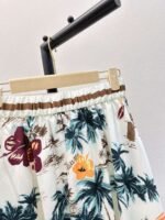 miumiu spring and summer latest Monogram beach romantic palm coconut print elastic waist skirt - Image 10