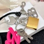 Balenciaga Rodeo heart-shaped mirror charm keychain - Image 5