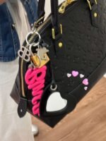 Balenciaga Rodeo heart-shaped mirror charm keychain - Image 3
