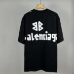 BALENCIAGA Masking Tape Short Sleeve T-shirt High Weight 300g Fabric - Image 2