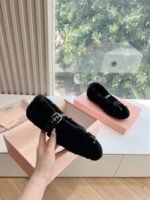miumiu New loafers thickened encrypted wool advanced version - Image 16