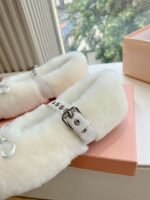 miumiu New loafers thickened encrypted wool advanced version - Image 12