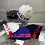 GUCCI New product on the official website with decorative double-layer knitted hat