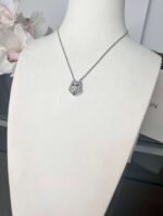 Boucheron cat necklace white diamonds set in white gold - Image 3