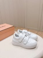 Acne Studios thick-soled Velcro smiley face white sneakers - Image 2