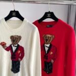 Ralph Lauren Bear Sweater Fashion Casual Knit Sweater - Image 7