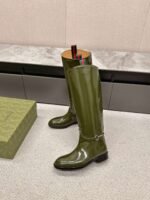 GUCCI casual Kelly knight boots catwalk style advanced version 1:1 inner cowhide material - Image 8