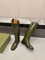 GUCCI casual Kelly knight boots catwalk style advanced version 1:1 inner cowhide material - Image 12