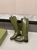GUCCI casual Kelly knight boots catwalk style advanced version 1:1 inner cowhide material - Image 6