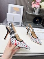 Dior Embroidered High Heels - Image 5