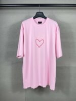 BALENCIAGA heart letter print short-sleeved T-shirt - Image 7