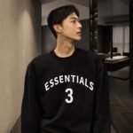 ESSENTIALS Round neck long sleeved sports hoodie - Image 3