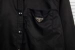 PRADA new classic metal triangle logo nylon shirt long sleeved top - Image 3