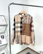 Burberry Contrast color panel long sleeve shirt