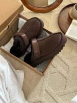 UGG Lana Kroger shoes thick-soled 4.45cm back two-way wool slippers - Image 12