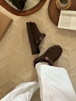 UGG Lana Kroger shoes thick-soled 4.45cm back two-way wool slippers - Image 5