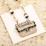 Chanel Black lace bag necklace - Image 3