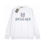 Balenciaga 460g heavyweight cotton sweatshirt Couple crew neck sweatshirt - Image 2