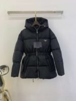 PRADA New autumn and winter waist nylon down jacket 90% goose down + 10% feather - Image 18