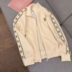MLB air layer woven tape jacket stand up collar cardigan overcoat - Image 7