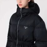 PRADA New autumn and winter waist nylon down jacket 90% goose down + 10% feather - Image 11