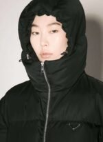 PRADA New autumn and winter waist nylon down jacket 90% goose down + 10% feather - Image 8