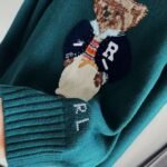 Ralph Lauren Autumn and Winter Cartoon Bear Sweater Cashmere Material - Image 19