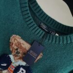 Ralph Lauren Autumn and Winter Cartoon Bear Sweater Cashmere Material - Image 15