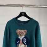 Ralph Lauren Autumn and Winter Cartoon Bear Sweater Cashmere Material - Image 14