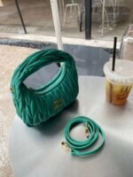 miumiu Lambskin Tote Bag - Image 12