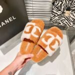 Chanel flat plush slippers - Image 11