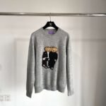 Ralph Lauren Autumn and Winter Cartoon Bear Sweater Cashmere Material - Image 5