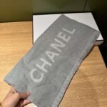 CHANEL 100% cashmere premium version official website 1:1 scarf 45x185cm - Image 11