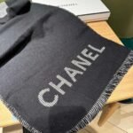 CHANEL 100% cashmere premium version official website 1:1 scarf 45x185cm - Image 8