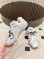 miumiu&NB Co-branded genuine leather upper and cashmere lining shoes Premium version - Image 19