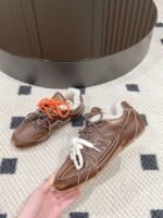 miumiu&NB Co-branded genuine leather upper and cashmere lining shoes Premium version - Image 5