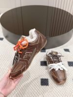 miumiu&NB Co-branded genuine leather upper and cashmere lining shoes Premium version - Image 4