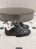 miumiu&NB Co-branded genuine leather upper and cashmere lining shoes Premium version - Image 9