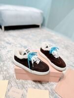 miumiu original cowhide upper wool lining high-end shoes